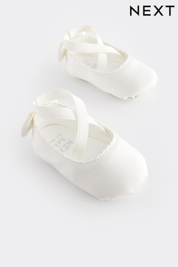 White Baby Ballet Shoes (0-24mths) (191743) | £10
