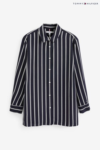 Tommy Hilfiger Blue Curve Argyle Stripe Relaxed Shirt (191754) | £140