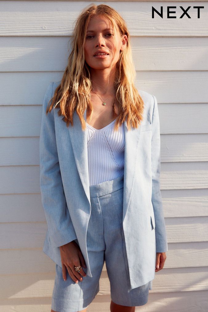 Next linen blazer new arrivals