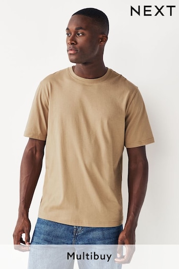 Stone Regular Fit Essential Crew Neck T-Shirt (191920) | £8