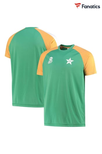 Fanatics Pakistan Mens T20 World Cup 2022 Team Green Poly T-Shirt (192470) | £25