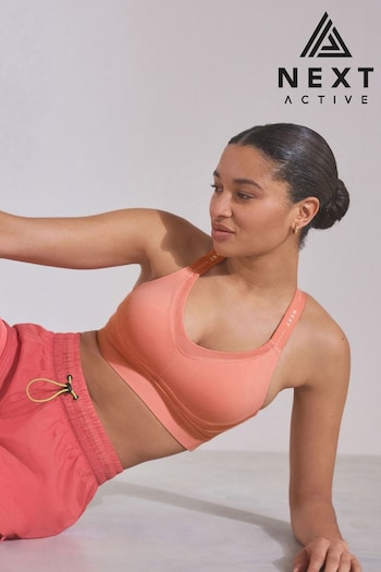 Coral Pink Active High Impact company Bra (192536) | £30