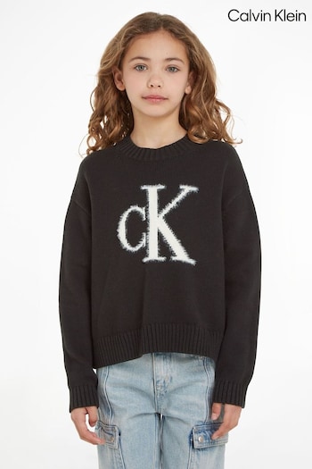 Calvin Klein Kids Fluffy Monogram Sweater (192989) | £80