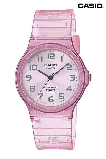 Casio 'Collection' Clear and White Plastic/Resin Quartz Watch (193047) | £25