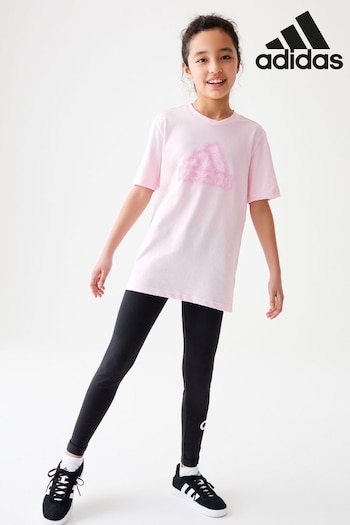 adidas Pink Sportswear Future Icons Graphic Kids T-Shirt (193079) | £18