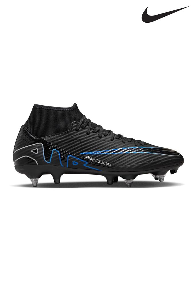 Nike Black Zoom Mercurial Superfly 9 Academy Pro Soft Ground Football how Boots (193341) | £90