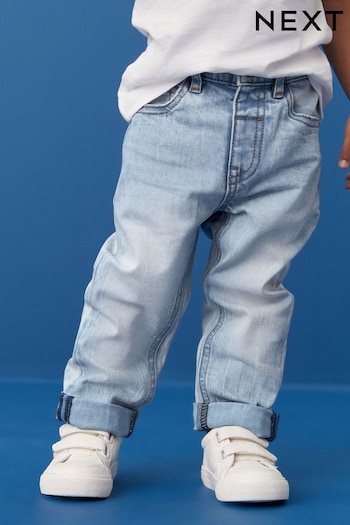 Bleach Denim Regular Fit Comfort Stretch Jeans Mom-Stretch-Jeans (3mths-7yrs) (193525) | £10 - £12