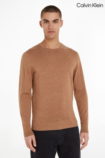 Calvin Klein Merino Crew Neck Sweater (194087) | £120