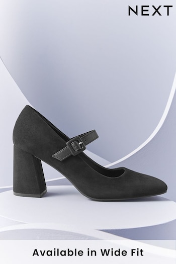 Black Forever Comfort With Motionflex Mary Jane Square Toe Shoes (194195) | £58