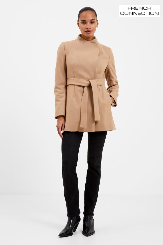 French connection trench coat womens top