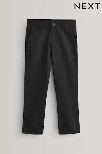Black Slim Waist School Jean Trousers (3-17yrs) (194361) | £9 - £18