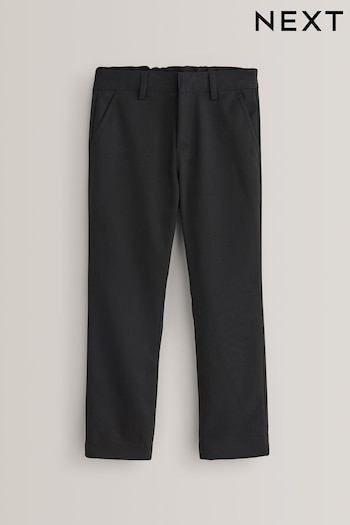 Black Slim Waist School Formal Straight flared Trousers (3-17yrs) (194594) | £9 - £18
