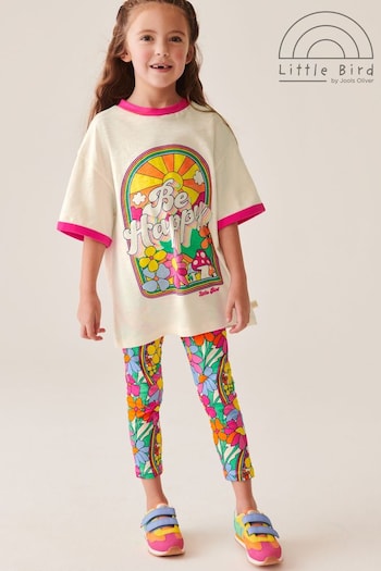 Little Bird by Jools Oliver Pink Happy T-Shirt and Legging Set (194598) | £20 - £26