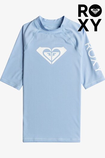 Roxy Girls Whole Hearted Short Sleeve Rash Vest (194678) | £22