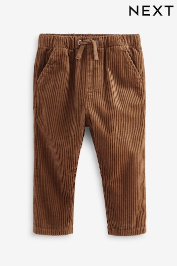 Tan Brown Corduroy Pull On Trousers (3mths-7yrs) (195319) | £12 - £14