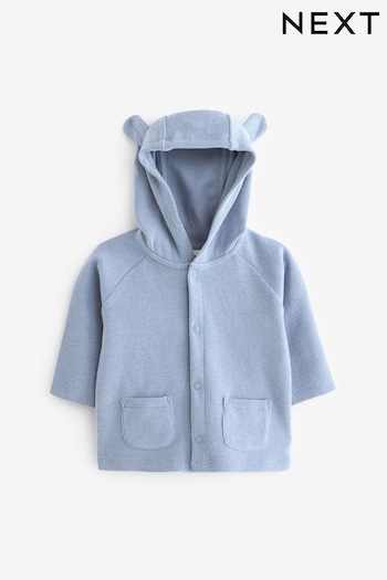 Blue Baby Hooded Cosy Jersey Jacket (0mths-3yrs) (195671) | £11 - £13