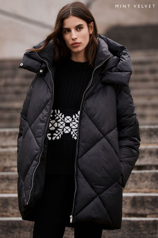 Mint velvet green shop chuck on coat