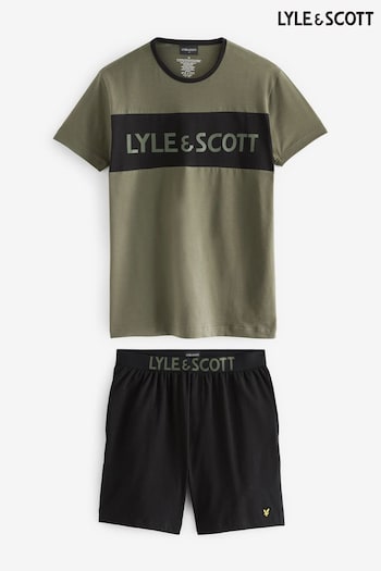 Lyle & Scott Woody Green Loungewear Set (195765) | £41