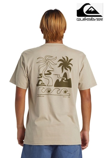 Quicksilver Natural Tropical Breeze Printed T-Shirt (196184) | £27