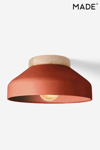 MADE.COM Terracotta Albert Flush Ceiling Light (196370) | £59
