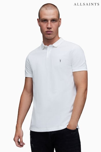 AllSaints White Reform Polo Shirt (196396) | £65