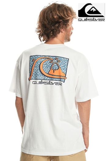 Quicksilver Take Us Back Bubble Back Print Logo T-Shirt (196515) | £32