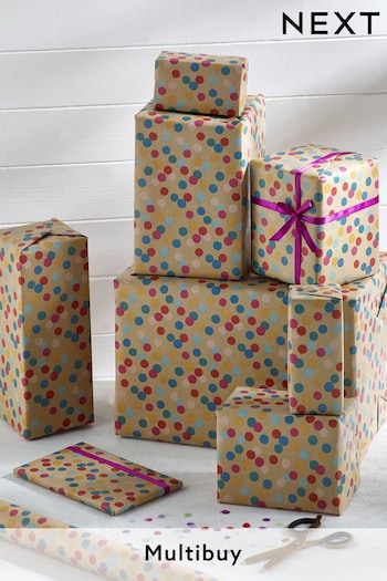 Multi Spots 10 Metre Wrapping Paper (197691) | £5.50