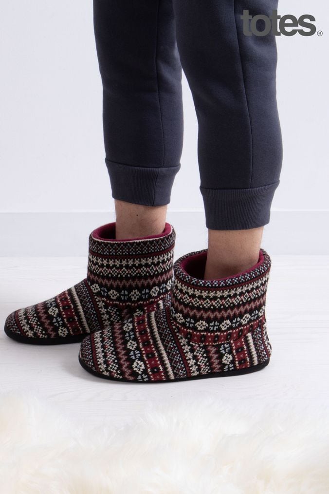 Knitted slipper cheap boots mens