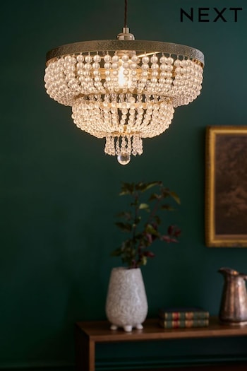 Clear Bamburgh Easy Fit Pendant Lamp Shade (197984) | £65