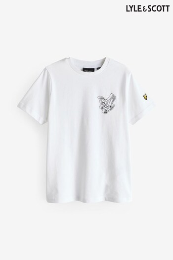 Lyle & Scott Boys Teens Eagle Back Graphic T-Shirt (198270) | £28