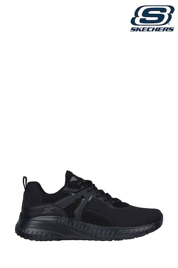 Skechers Intershift Black Ladies Bobs Squad Chaos Brilliant Synergy Trainers (198367) | £59