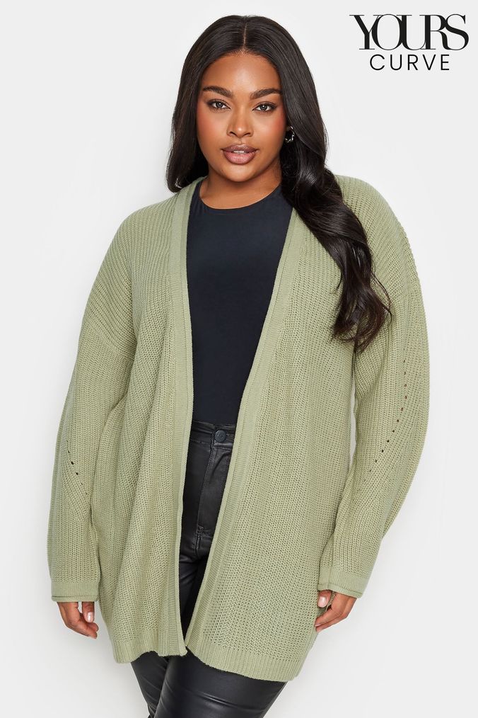 Lime green cardigan plus size hot sale
