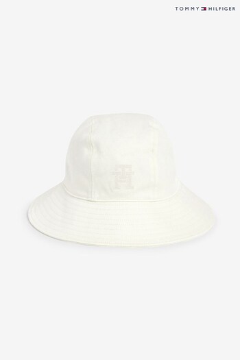 Tommy Hilfiger Iconic Bucket White Hat (198676) | £60