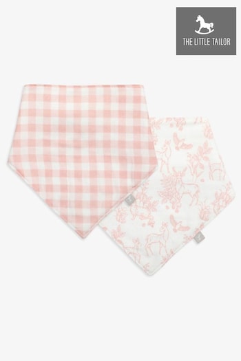 The Little Tailor Baby 2 Pack Muslin Printed Bibs (198801) | £10