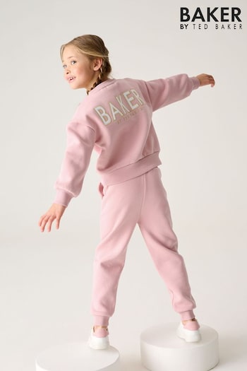 Baker by Ted Baker Pink Varsity Sweater And Joggers Set (198819) | £35 - £42