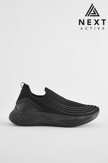 Black Active dom Slip On Trainers (199123) | £36