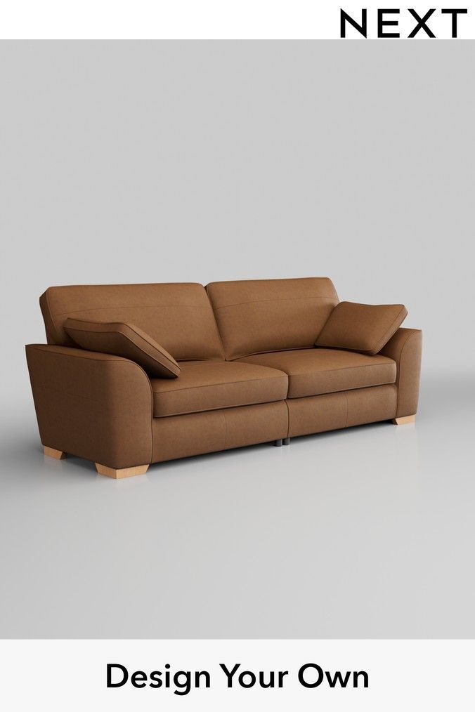 Next henton shop leather sofa