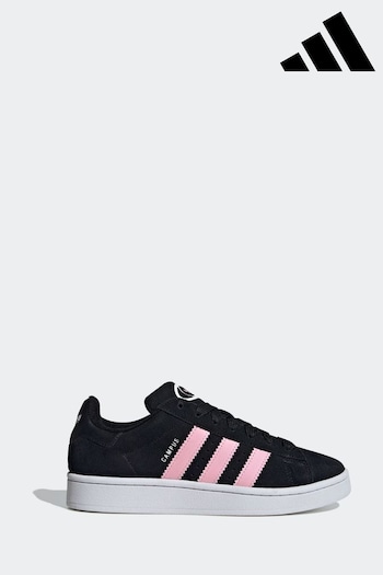 adidas Black/Pink Originals Campus 00S Trainers (199423) | £85