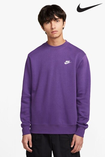 Nike Violet Purple Club Crew Sweatshirt (199438) | £55