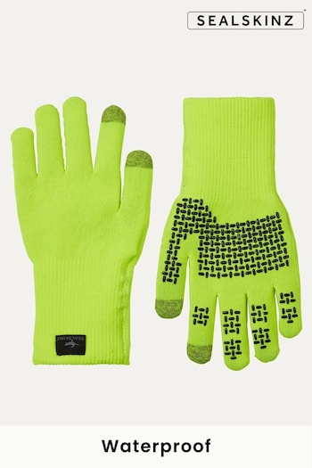 SEALSKINZ Anmer Waterproof All Weather Ultra Grip Knitted Gloves (199522) | £45