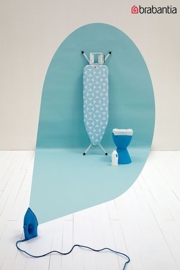 Brabantia Blue Ironing Board Cover B, 124x38 cm, Complete Set (199528) | £22