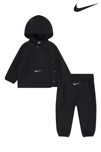Nike Black Little Kids Snap Jacket Set (199529) | £45