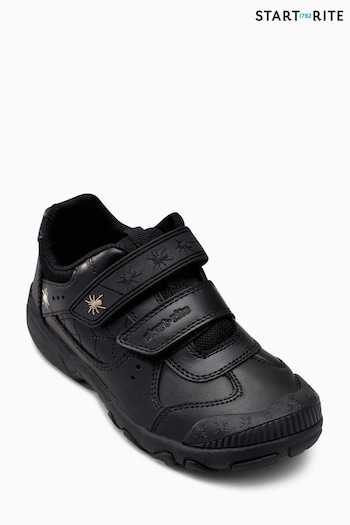 Start-Rite Tarantula Spider Black Leather School Shoes - Standard Fit (199532) | £48