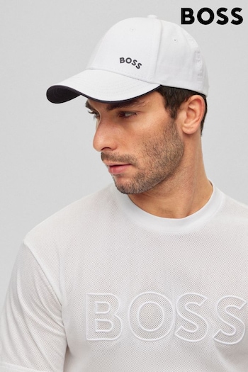 BOSS White Bold Curved Cap (199691) | £35