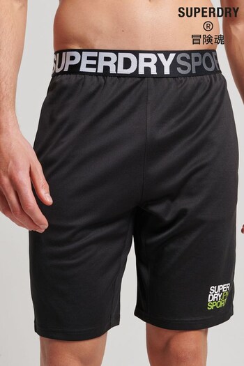 Superdry Black Sport Core Relaxed Shorts (199818) | £23