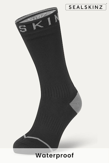 SEALSKINZ Briston Waterproof All Weather Mid Length Socks with Hydrostop (199903) | £40