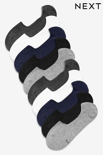 Multi 10 Pack Invisible Trainers Socks (199930) | £16