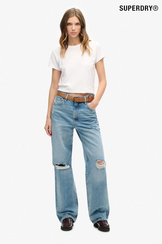 Superdry ripped jeans hotsell