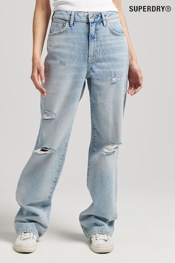 Superdry Blue Vintage Wide Jeans (1A2885) | £65