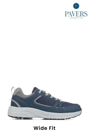 Pavers Wide Fit Lace-Up Trainers (1B8424) | £40